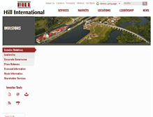 Tablet Screenshot of ir.hillintl.com